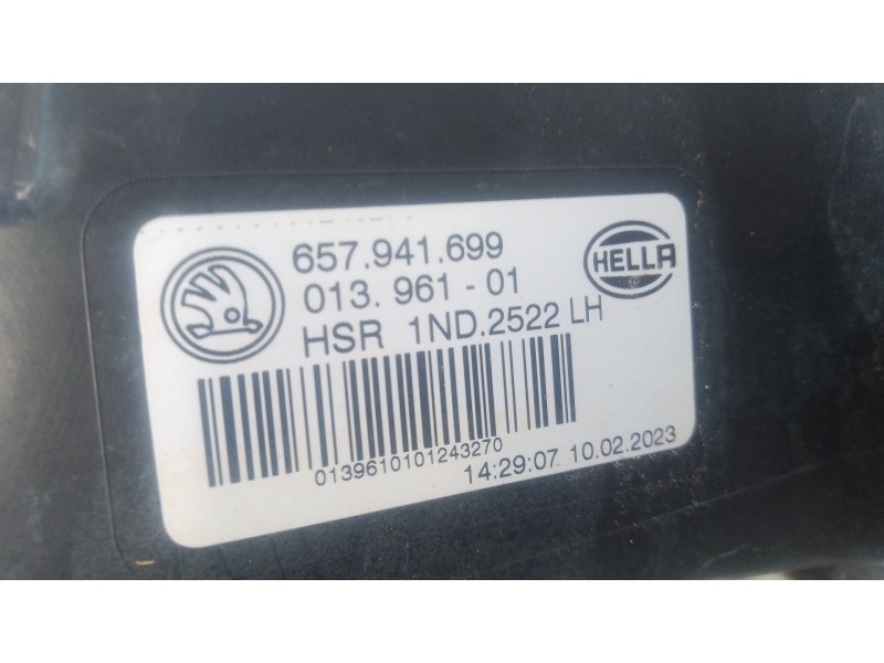 Recambio de faro antiniebla izquierdo para skoda scala (nw1) 1.0 tsi referencia OEM IAM   
