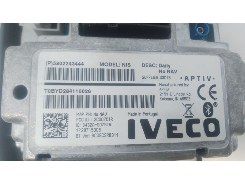 Recambio de sistema navegacion gps para iveco daily vi furgoneta 35s18, 35c18, 40c18, 50c18, 60c18, 65c18, 70c18 referencia OEM 