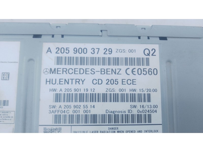 Recambio de sistema navegacion gps para mercedes-benz clase c (w205) lim. c 220 cdi bluetec (205.004) referencia OEM IAM   