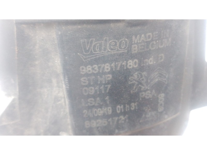 Recambio de faro antiniebla izquierdo para peugeot rifter 1.5 bluehdi 130 referencia OEM IAM   