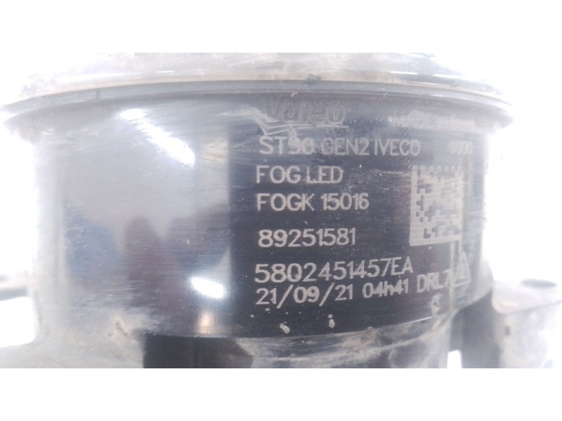 Recambio de faro antiniebla izquierdo para iveco daily vi furgoneta 35s18, 35c18, 40c18, 50c18, 60c18, 65c18, 70c18 referencia O