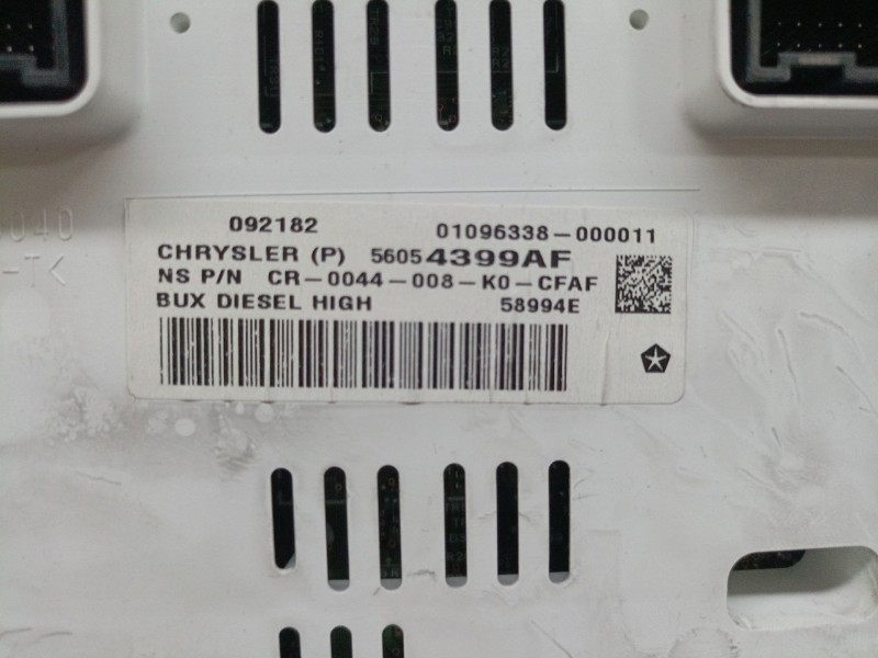 Recambio de cuadro instrumentos para jeep wrangler iii (jk) 2.8 crd referencia OEM IAM 56054399AF  