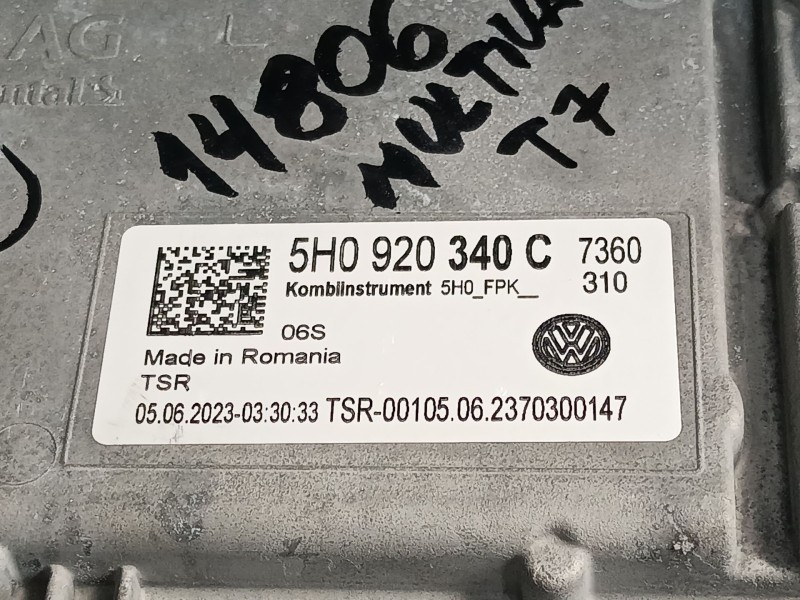 Recambio de cuadro instrumentos para volkswagen multivan t7 (stm, stn) 1.4 e-hybrid referencia OEM IAM 5H0920340C  