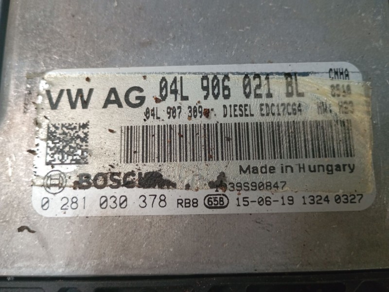 Recambio de centralita motor uce para audi a4 allroad b8 (8kh) 2.0 tdi quattro referencia OEM IAM 04L906021L 0281030378 