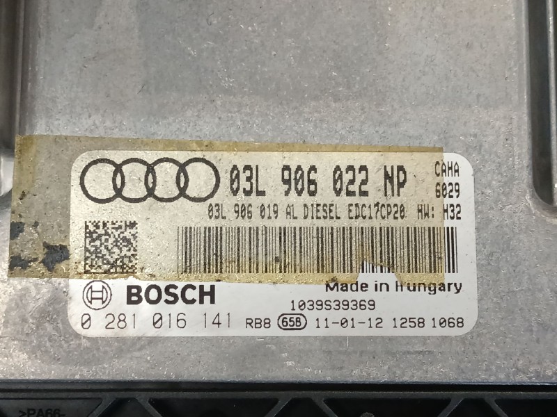 Recambio de centralita motor uce para audi a5 (8t3) 2.0 tdi referencia OEM IAM 03L906022NP 0281016141 