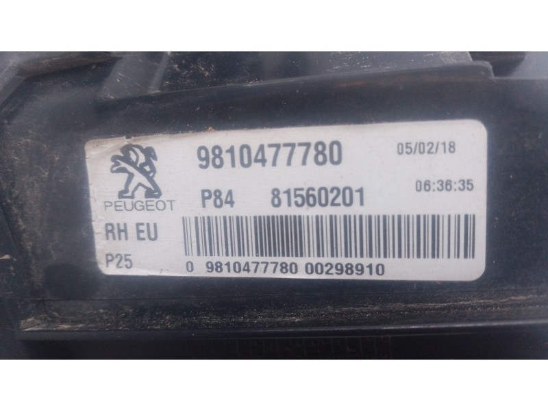 Recambio de piloto trasero derecho porton para peugeot 3008 ii suv (mc_, mr_, mj_, m4_) 1.2 thp/ puretech 130 (mrhnsm, mrhnsu, m