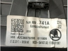 Recambio de cuadro instrumentos para skoda rapid (nh3, nk3, nk6) 1.6 tdi referencia OEM IAM 5JA920741A   2