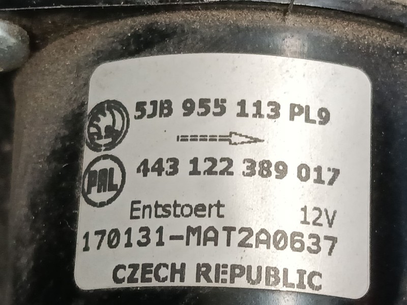 Recambio de motor limpia delantero para skoda rapid (nh3, nk3, nk6) 1.6 tdi referencia OEM IAM 5JB955113  