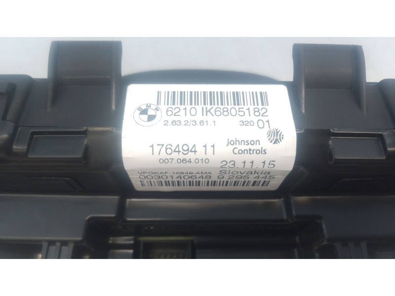 Recambio de cuadro instrumentos para bmw x1 (f48) xdrive 20 d referencia OEM IAM 6210IK6805182 17649411 