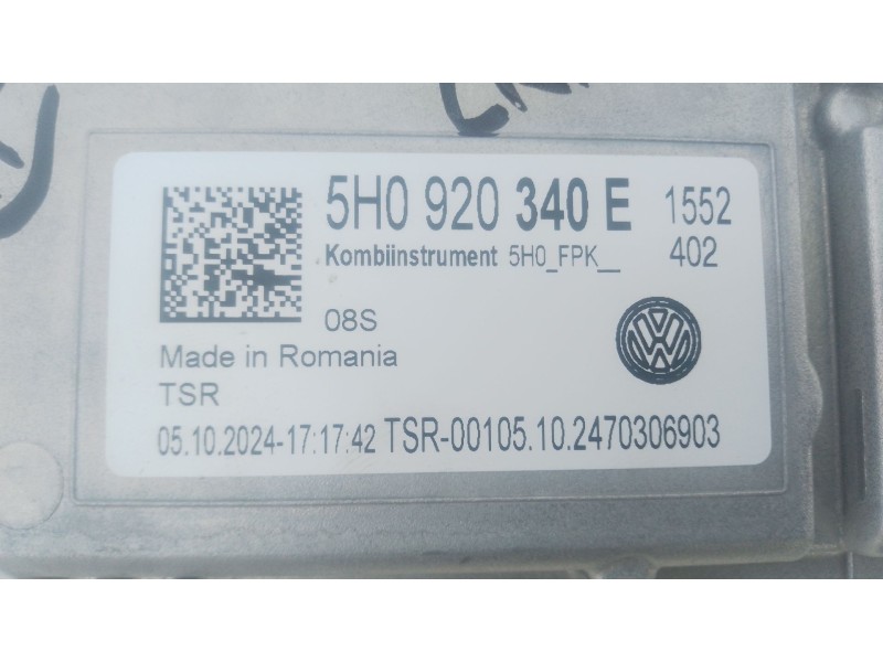 Recambio de cuadro instrumentos para volkswagen crafter caja/chasis (sz_) 2.0 tdi rwd referencia OEM IAM 5H0920340E  