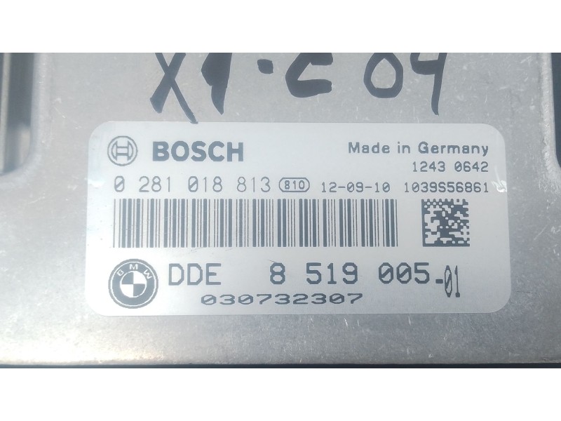 Recambio de centralita motor uce para bmw x1 (e84) sdrive 18 d referencia OEM IAM 8519005 0281018813 