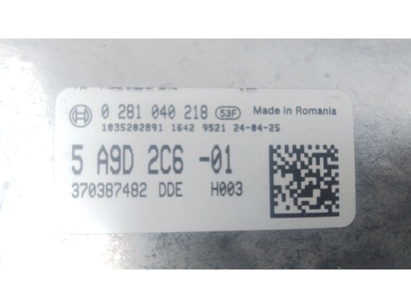 Recambio de centralita motor uce para bmw 3 (g20, g80, g28) 318 d mild-hybrid referencia OEM IAM 5A9D2C601 0281040218 