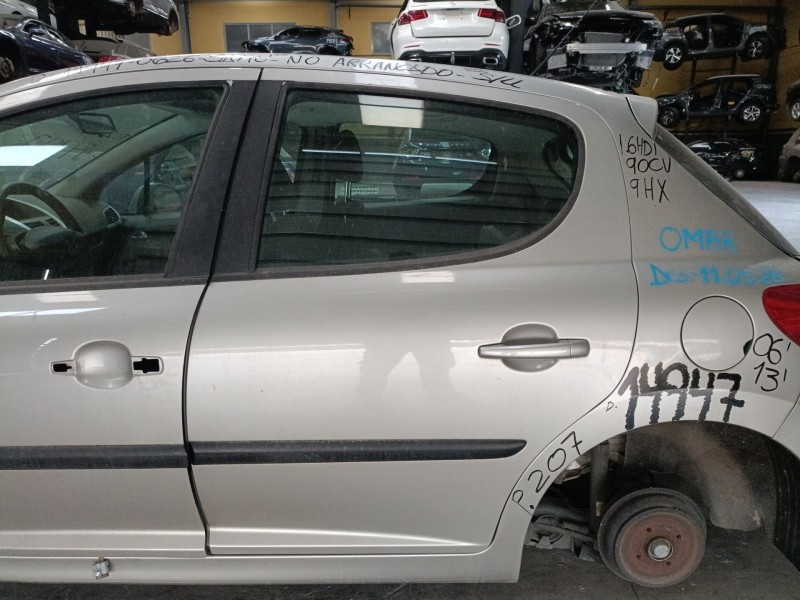 Recambio de puerta trasera izquierda para peugeot 207/207+ (wa_, wc_) 1.6 hdi referencia OEM IAM   