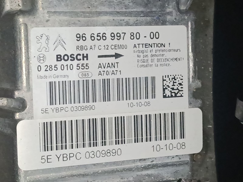 Recambio de centralita airbag para peugeot 207/207+ (wa_, wc_) 1.6 hdi referencia OEM IAM   