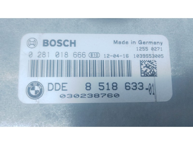 Recambio de centralita motor uce para bmw x3 (f25) xdrive 35 d referencia OEM IAM   