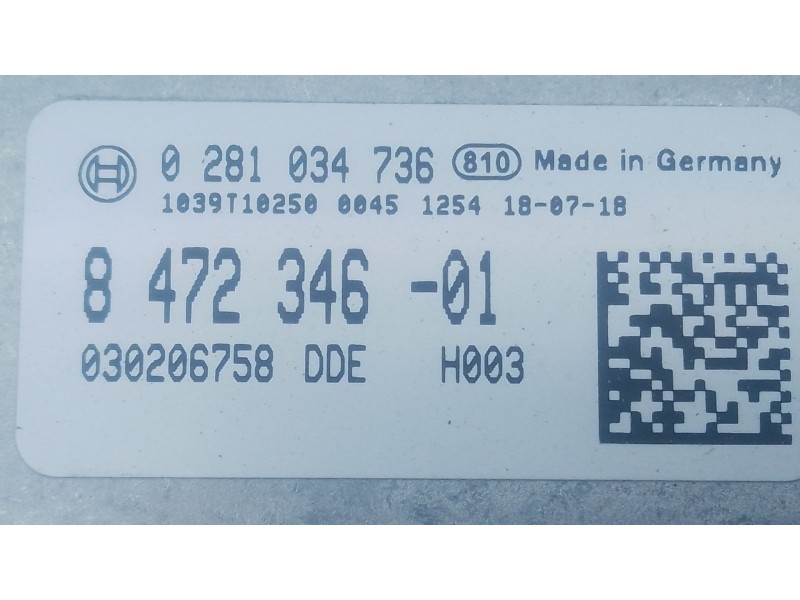 Recambio de centralita motor uce para bmw x1 (f48) sdrive 18 d referencia OEM IAM 847234601 0281034736 