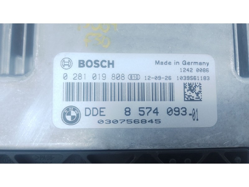Recambio de centralita motor uce para bmw 3 (f30, f80) 320 d referencia OEM IAM 857409301 0281019808 