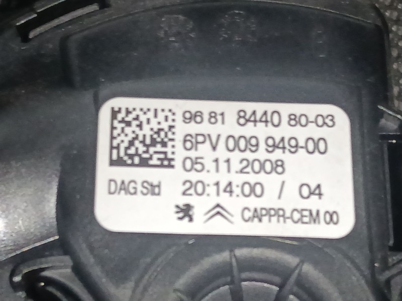 Recambio de pedal acelerador para peugeot 207/207+ (wa_, wc_) 1.6 hdi referencia OEM IAM 96818440 6PV009949 