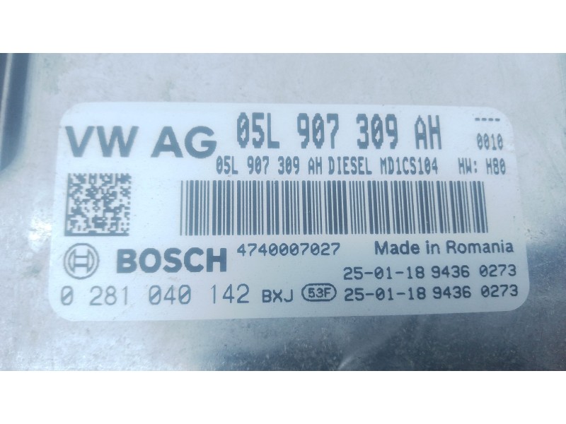 Recambio de centralita motor uce para skoda octavia iv (nx3, nn3, pv3) 2.0 tdi referencia OEM IAM 05L907309AH 0281040142 