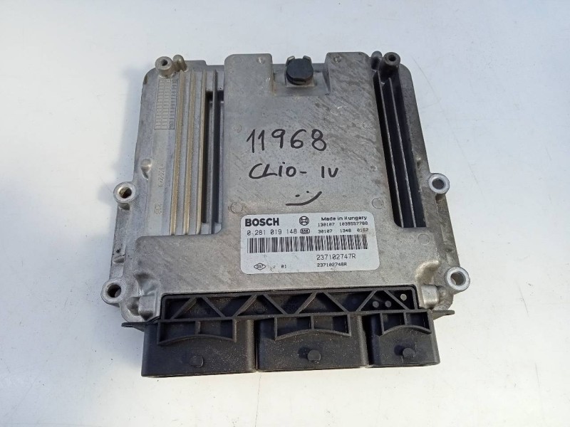 Recambio de centralita motor uce para renault clio iv dynamique referencia OEM IAM 237102747R 0281019148 