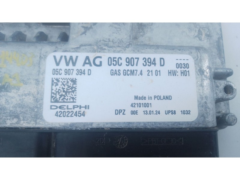 Recambio de centralita motor uce para audi a1 sportback (gba) 30 tfsi referencia OEM IAM 05C907394D 42022454 
