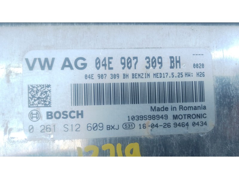Recambio de centralita motor uce para seat leon (5f1) 1.4 tsi referencia OEM IAM 04E907309BH 0261S12609 