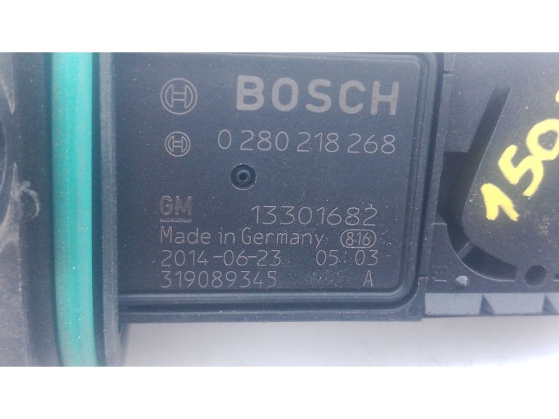 Recambio de caudalimetro para opel astra j (p10) 1.6 cdti (68) referencia OEM IAM 13301682 0280218268 