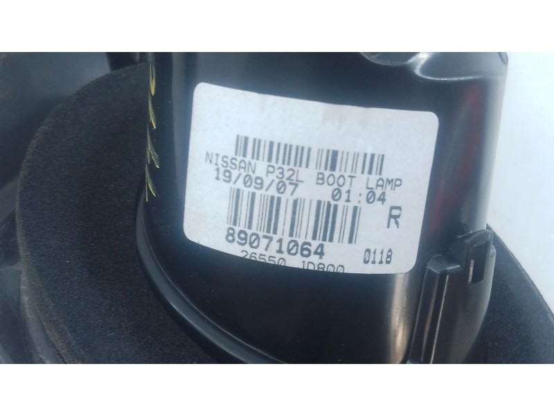 Recambio de piloto trasero derecho porton para nissan qashqai i (j10, nj10) 2.0 dci a las 4 ruedas referencia OEM IAM   