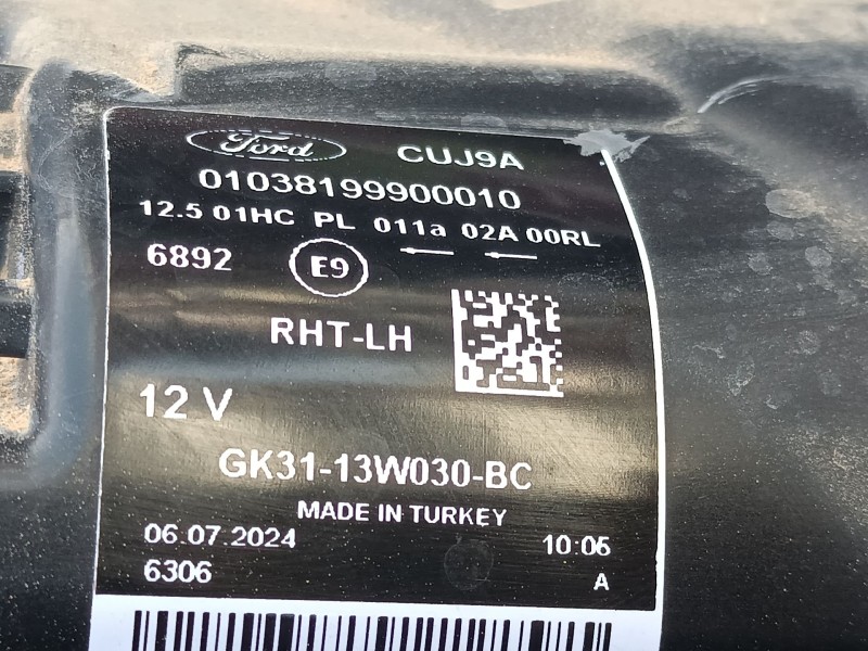 Recambio de faro izquierdo para ford transit v363 autobús (fad, fbd) 2.0 ecoblue referencia OEM IAM GK3113W030BC  