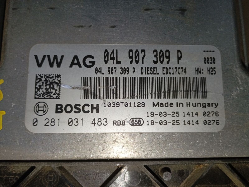 Recambio de centralita motor uce para volkswagen passat b8 (3g2, cb2) 2.0 tdi referencia OEM IAM   