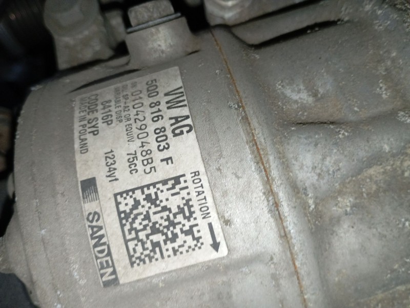 Recambio de compresor aire acondicionado para volkswagen passat b8 (3g2, cb2) 2.0 tdi referencia OEM IAM 5Q0816803F  