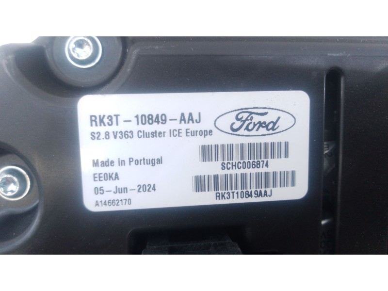 Recambio de cuadro instrumentos para ford transit v363 autobús (fad, fbd) 2.0 ecoblue referencia OEM IAM RK3T10849AAJ  