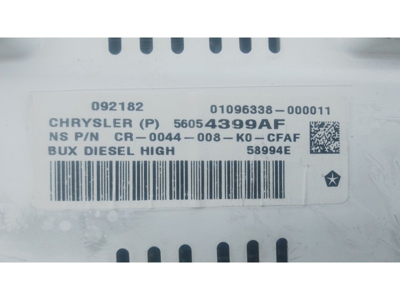 Recambio de cuadro instrumentos para jeep wrangler iii (jk) 2.8 crd referencia OEM IAM 56054399AF  