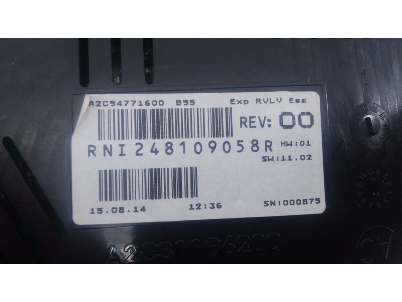 Recambio de cuadro instrumentos para renault megane iii hatchback (bz0/1_, b3_) 1.2 tce (bz2b, bz11) referencia OEM IAM 24810905