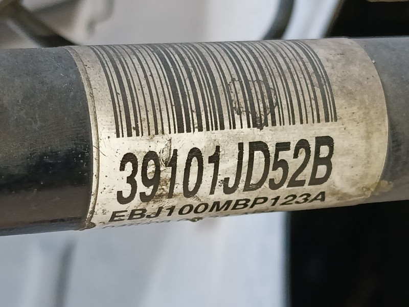 Recambio de transmision delantera izquierda para nissan qashqai i (j10, nj10) 1.5 dci referencia OEM IAM 39101JD52B  