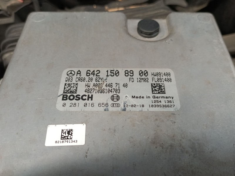 Recambio de centralita motor uce para mercedes-benz clase m (w166) ml 350 bluetec 4-matic (166.024, 166.023) referencia OEM IAM 