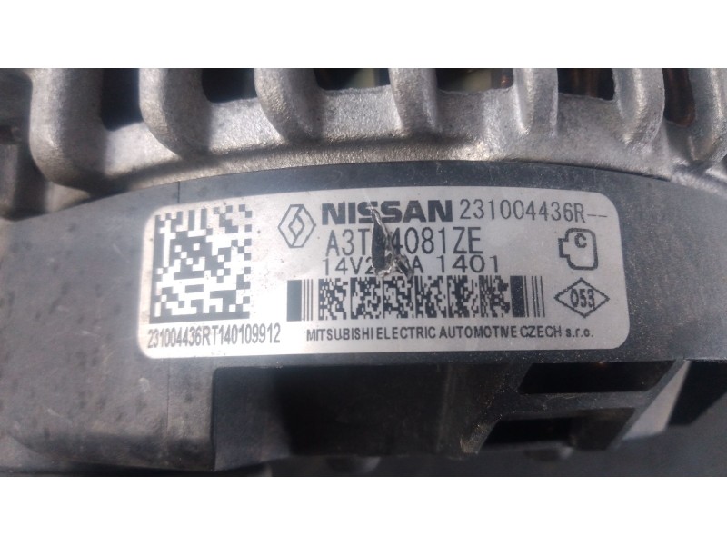 Recambio de alternador para renault trafic iii autobús (jg_) 2.0 dci 150 (jgmu) referencia OEM IAM   