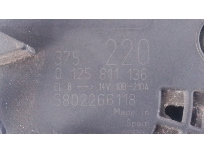 Recambio de alternador para iveco daily vi furgoneta 35s18, 35c18, 40c18, 50c18, 60c18, 65c18, 70c18 referencia OEM IAM   