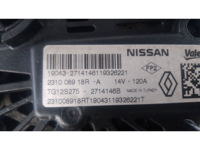 Recambio de alternador para renault captur i (j5_, h5_) 1.5 dci 90 referencia OEM IAM   