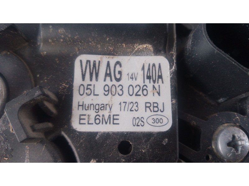 Recambio de alternador para volkswagen tiguan (ad1, ax1) 2.0 tdi referencia OEM IAM   