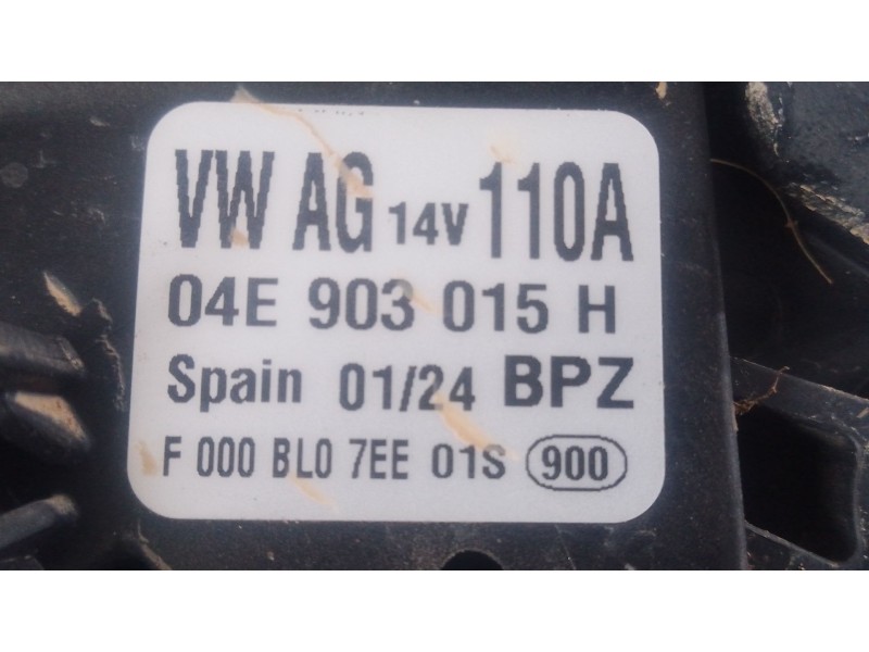 Recambio de alternador para volkswagen t-cross (c11, d31) 1.0 tsi referencia OEM IAM   