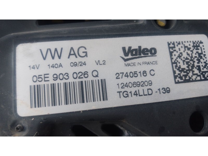 Recambio de alternador para skoda kamiq (nw4) 1.0 tsi referencia OEM IAM   