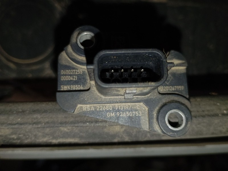 Recambio de caudalimetro para renault trafic iii furgoneta (fg_) 1.6 dci 120 (fgmb) referencia OEM IAM 93450753 5WK98504 