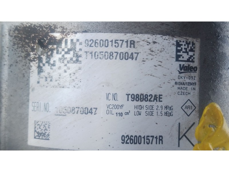 Recambio de compresor aire acondicionado para dacia duster (hm_) 1.5 dci 115 4x4 (hmad) referencia OEM IAM   