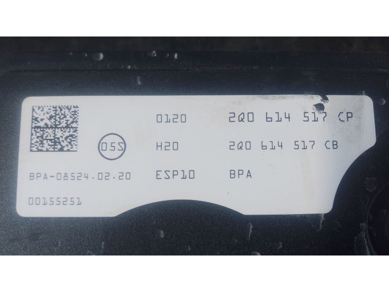 Recambio de abs para skoda kamiq (nw4) 1.0 tsi referencia OEM IAM 2Q0614517CP  