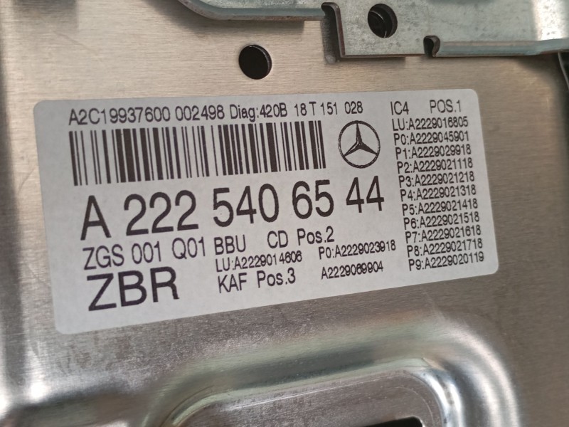 Recambio de cuadro instrumentos para mercedes-benz clase s (w222, v222, x222) s 450 eq boost (222.158, 222.058) referencia OEM I