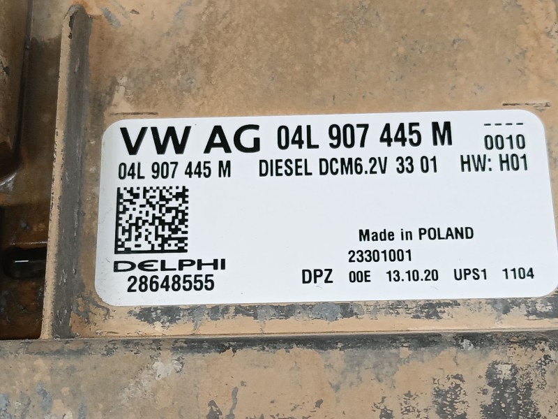 Recambio de centralita motor uce para volkswagen transporter t6 / caravelle t6 autobús (sgb, sgj, shb, shj) 2.0 tdi referencia O