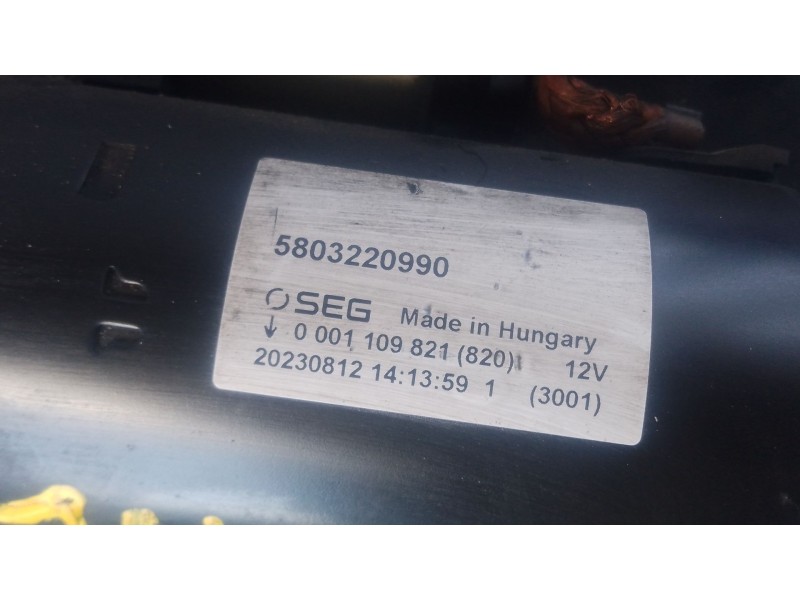 Recambio de motor arranque para iveco daily vi furgoneta 35s18, 35c18, 40c18, 50c18, 60c18, 65c18, 70c18 referencia OEM IAM   