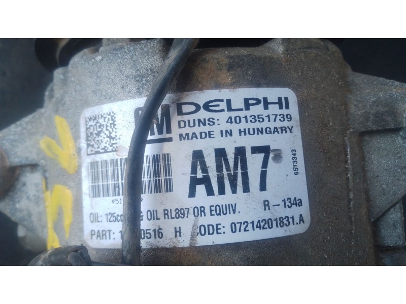 Recambio de compresor aire acondicionado para opel astra j (p10) 1.6 cdti (68) referencia OEM IAM   