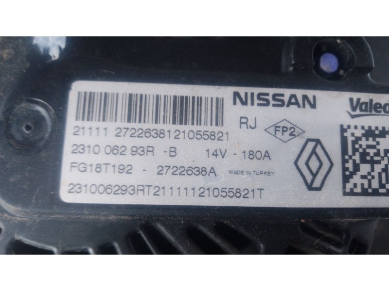 Recambio de alternador para dacia duster (hm_) 1.5 dci 115 4x4 (hmad) referencia OEM IAM   